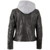 Geaca de Piele Dama Mauritius Olive Inchis MWAleni