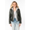 Geaca de Piele Dama Mauritius Olive Inchis MWAleni