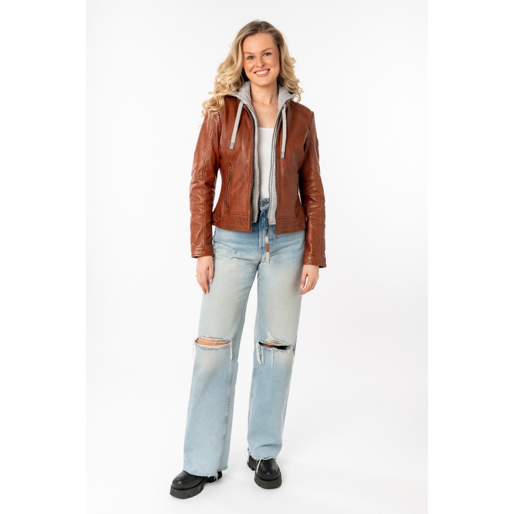 Geaca de Piele Dama Mauritius Whiskey MWAleni - readytowear