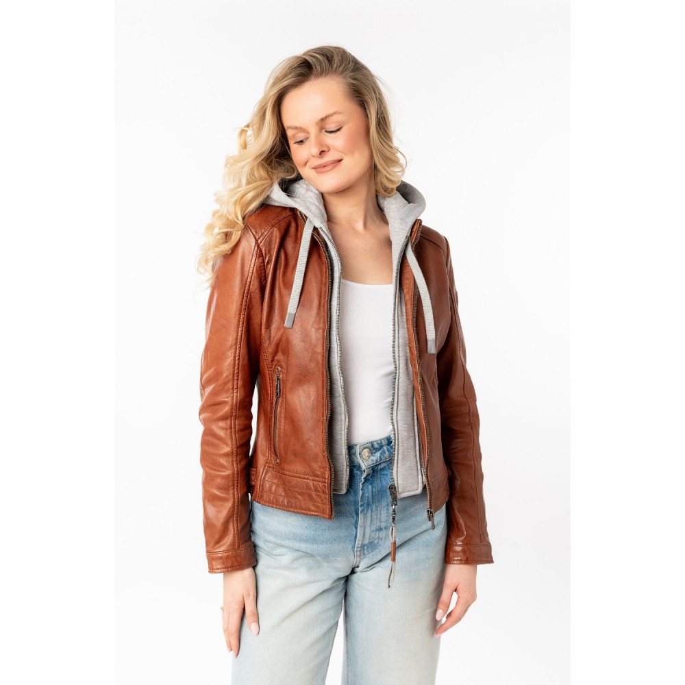 Geaca de Piele Dama Mauritius Whiskey MWAleni - readytowear