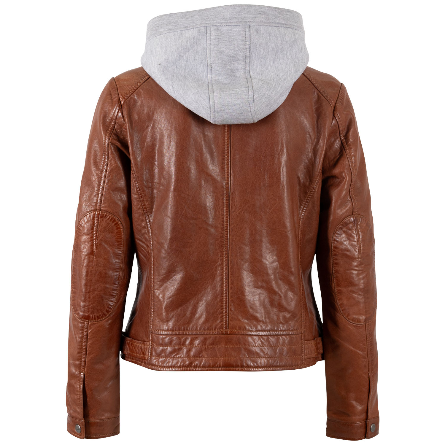 Geaca Piele Mauritius MWAleni - Design Urban cu Gluga geaca piele dama mauritius whiskey mwaleni gluga gri guler stand-up