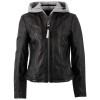 Geaca de Piele Dama Mauritius Neagra MWAleyna