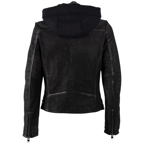 Geaca de Piele Dama Mauritius Neagra MWAlyka Geaca de Piele Dama Mauritius Neagra MWAlyka