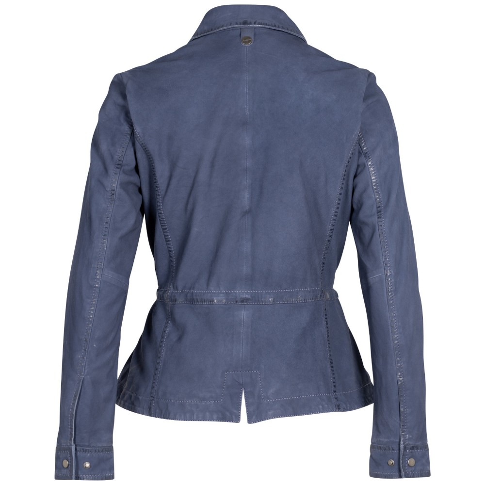 Geaca de Piele Dama Mauritius Bleumarin MWAmaly - readytowear