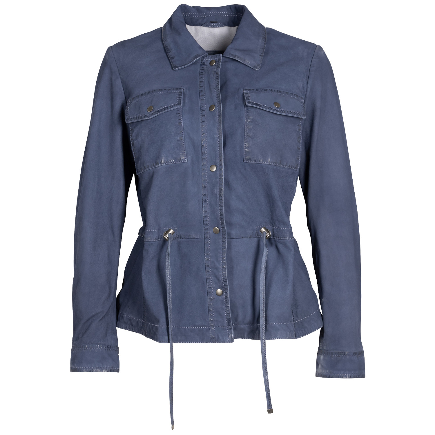 Geaca de Piele Dama Mauritius Bleumarin MWAmaly – Geci de Piele