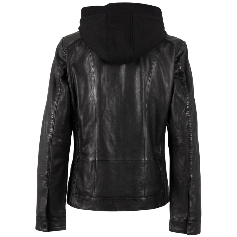 Geaca de Piele Dama Mauritius Neagra MWAmika – Geci de Piele