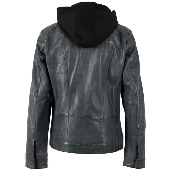 Geaca de Piele Dama Mauritius Verde Inchis MWAmika