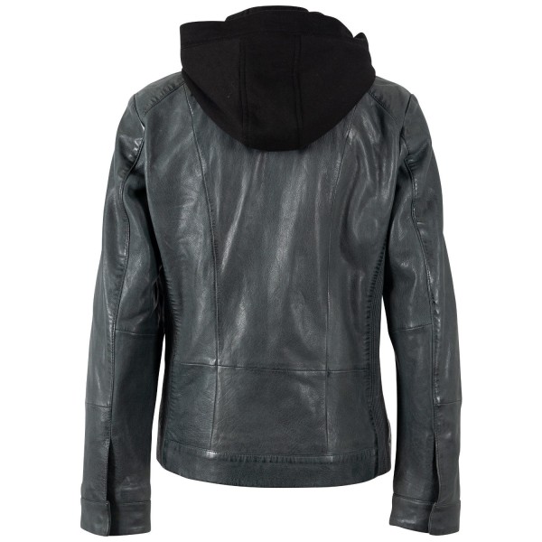 Geaca de Piele Dama Mauritius Verde Inchis MWAmika