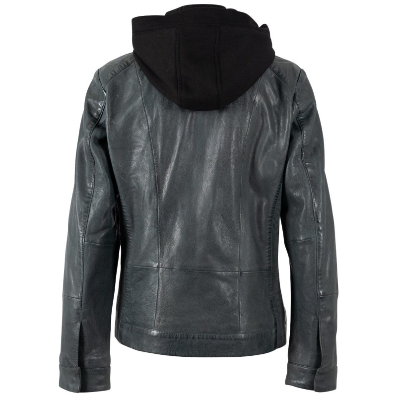 Geaca de Piele Dama Mauritius Verde Inchis MWAmika – Geci de Piele