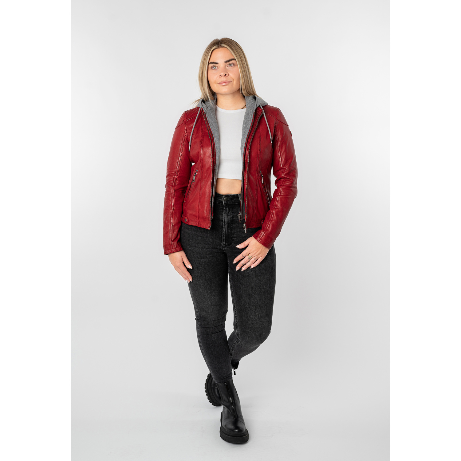 Geaca de Piele Dama Mauritius Rosie MWAmmy – Geci de Piele