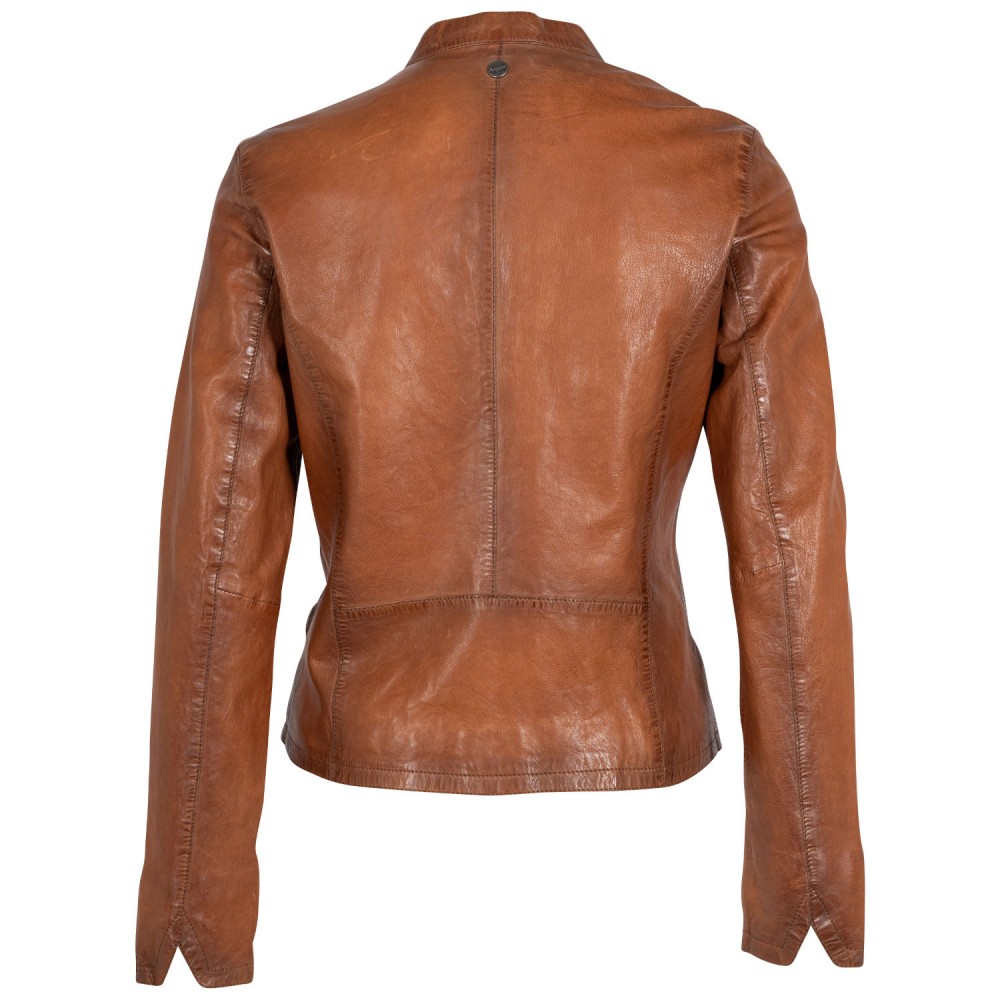 Geaca de Piele Dama Mauritius Coniac MWAndriana - readytowear