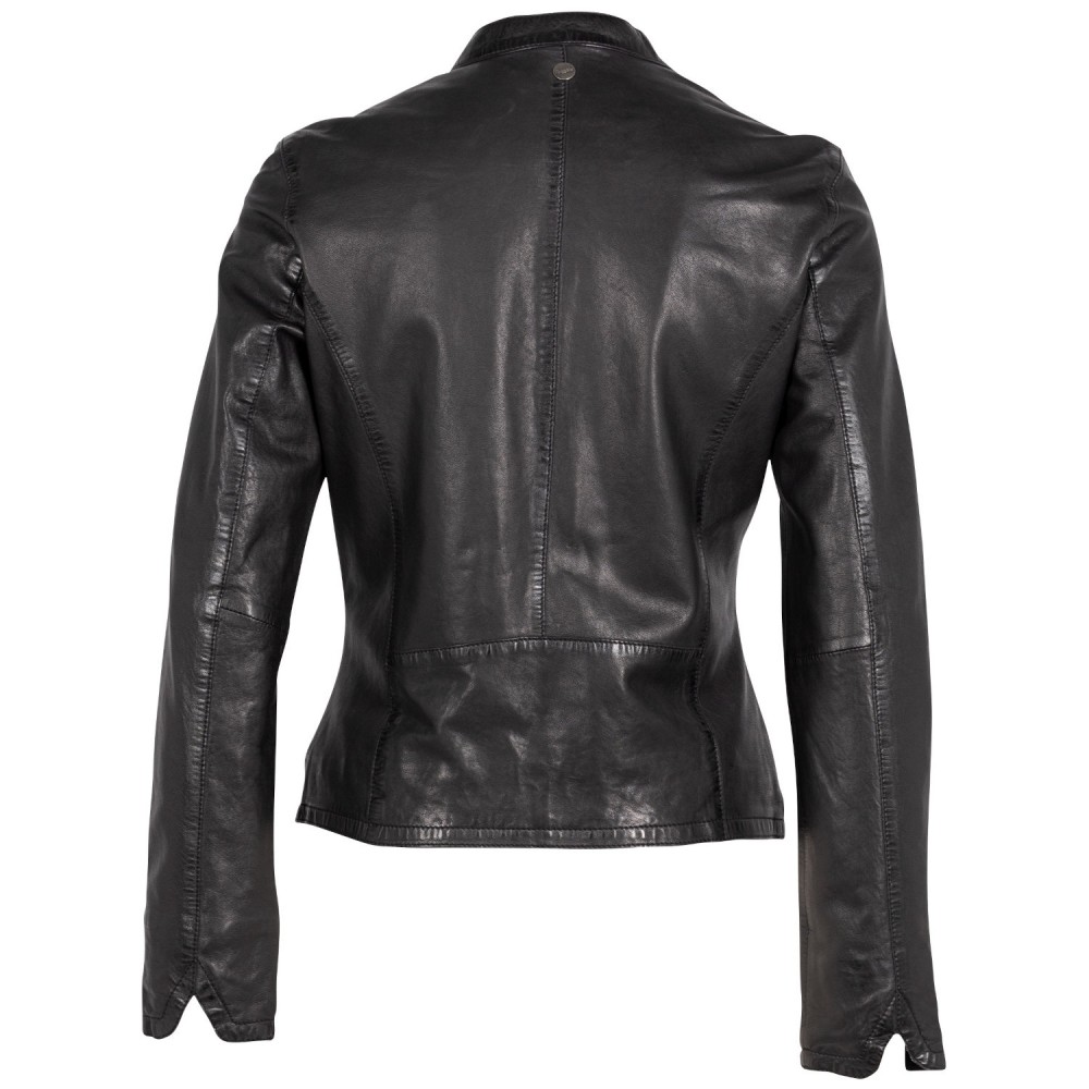 Geaca de Piele Dama Mauritius Neagra MWAndriana - readytowear