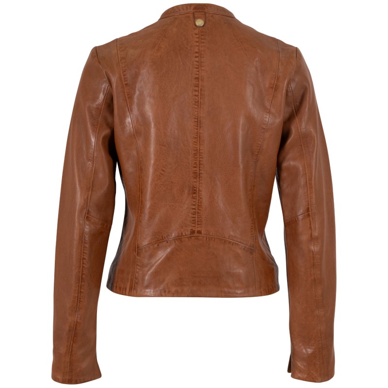 Geaca de Piele Dama Mauritius Coniac MWArmaly – Geci de Piele