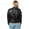Geaca de Piele Dama Mauritius Neagra MWArmaly