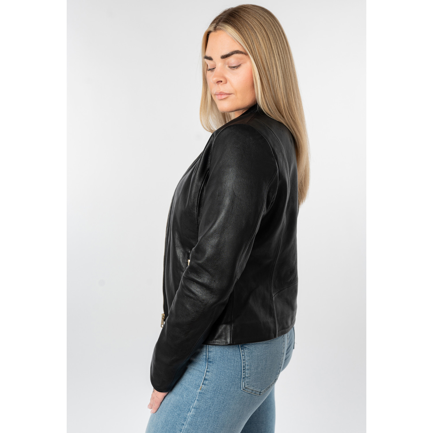 Geaca de Piele Dama Mauritius Neagra MWArmaly – Geci de Piele Geaca de Piele Dama Mauritius Neagra MWArmaly – Geci de Piele