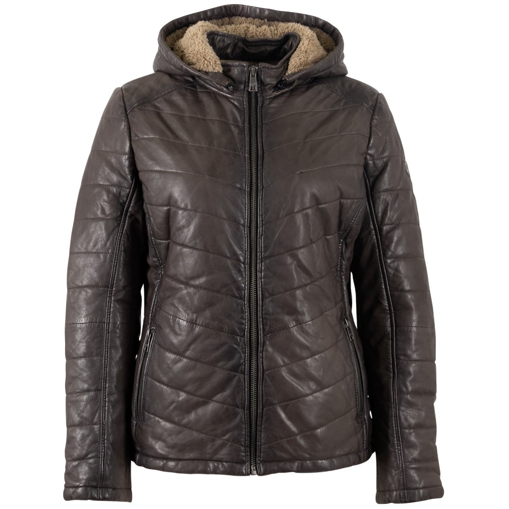 Geaca de Piele Dama Mauritius Maro Inchis MWAurora - readytowear