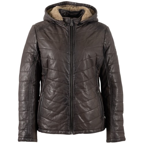 Geaca de Piele Dama Mauritius Maro Inchis MWAurora