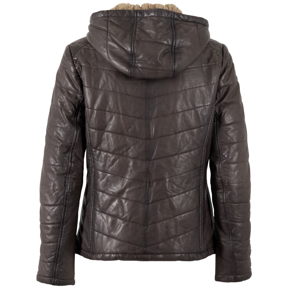 Geaca de Piele Dama Mauritius Maro Inchis MWAurora - readytowear