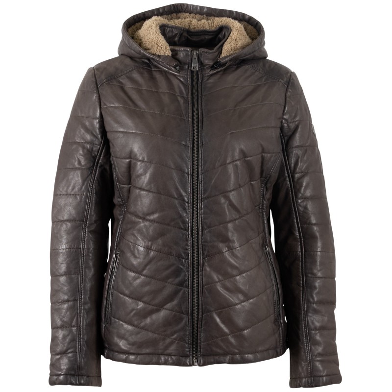 Geaca de Piele Dama Mauritius Maro Inchis MWAurora – Black Friday