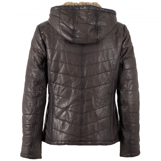 Geaca de Piele Dama Mauritius Maro Inchis MWAurora