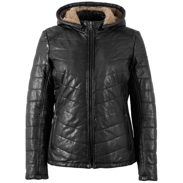 Geaca de Piele Dama Mauritius Neagra MWAurora Geaca de Piele Dama Mauritius Neagra MWAurora