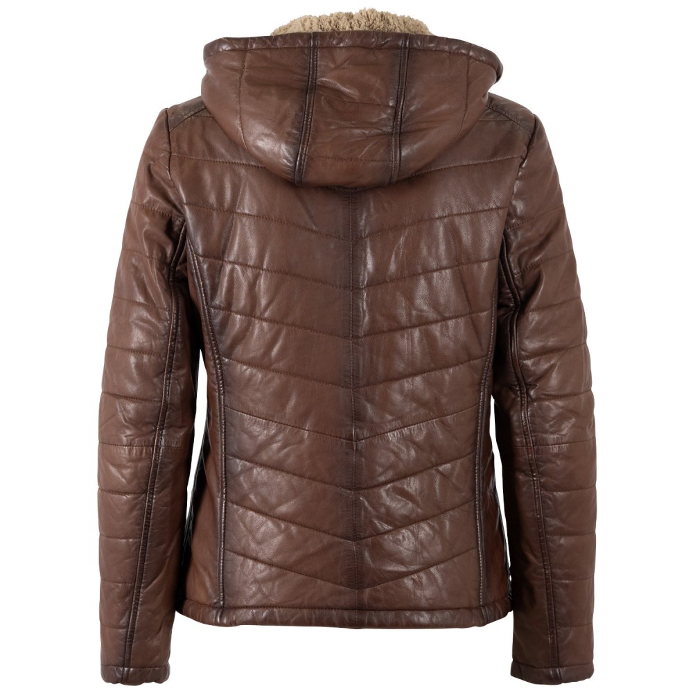 Geaca de Piele Dama Mauritius Whiskey Inchis MWAurora Geaca de Piele Dama Mauritius Whiskey Inchis MWAurora