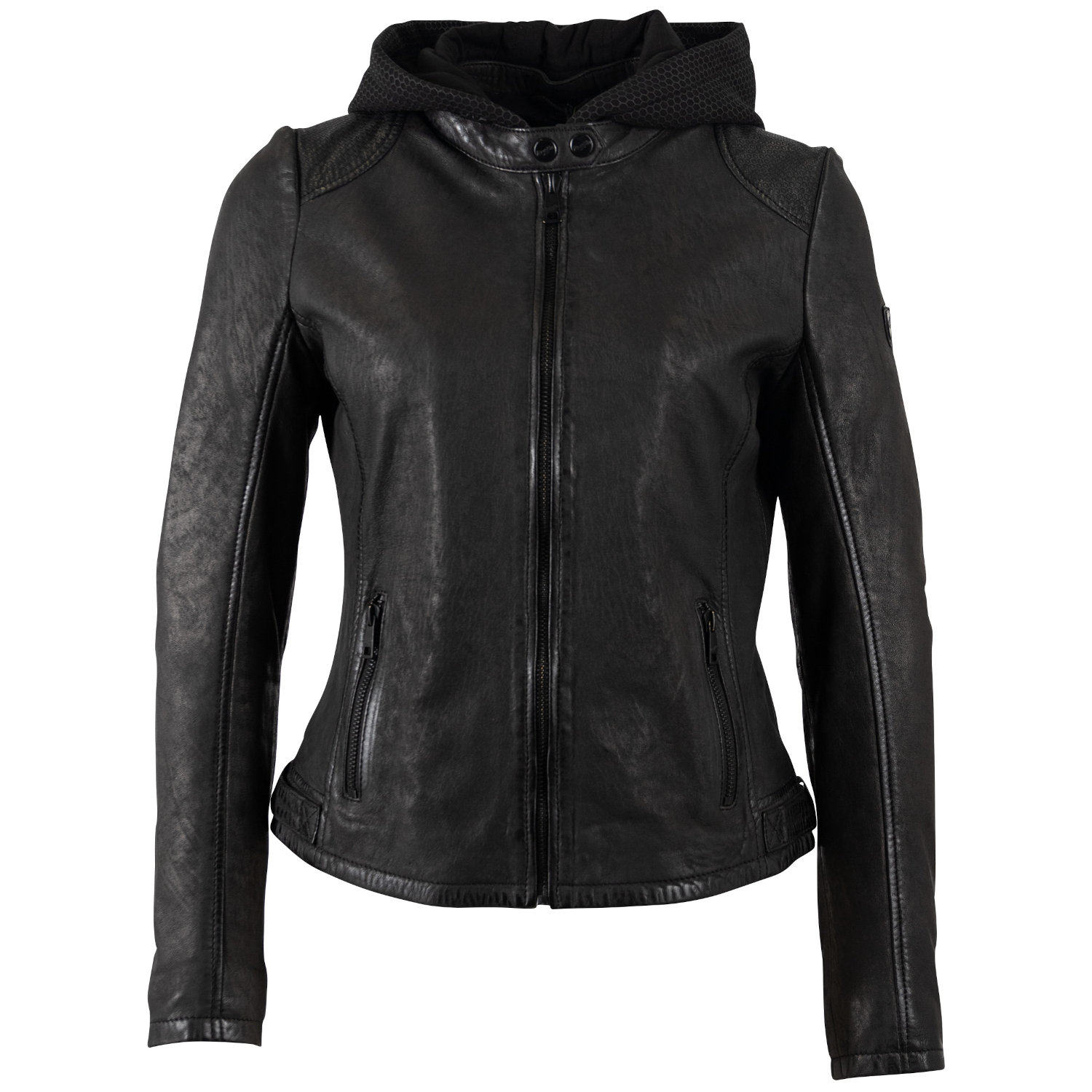 Geaca de Piele Dama Mauritius Neagra MWAydana – Geci de Piele