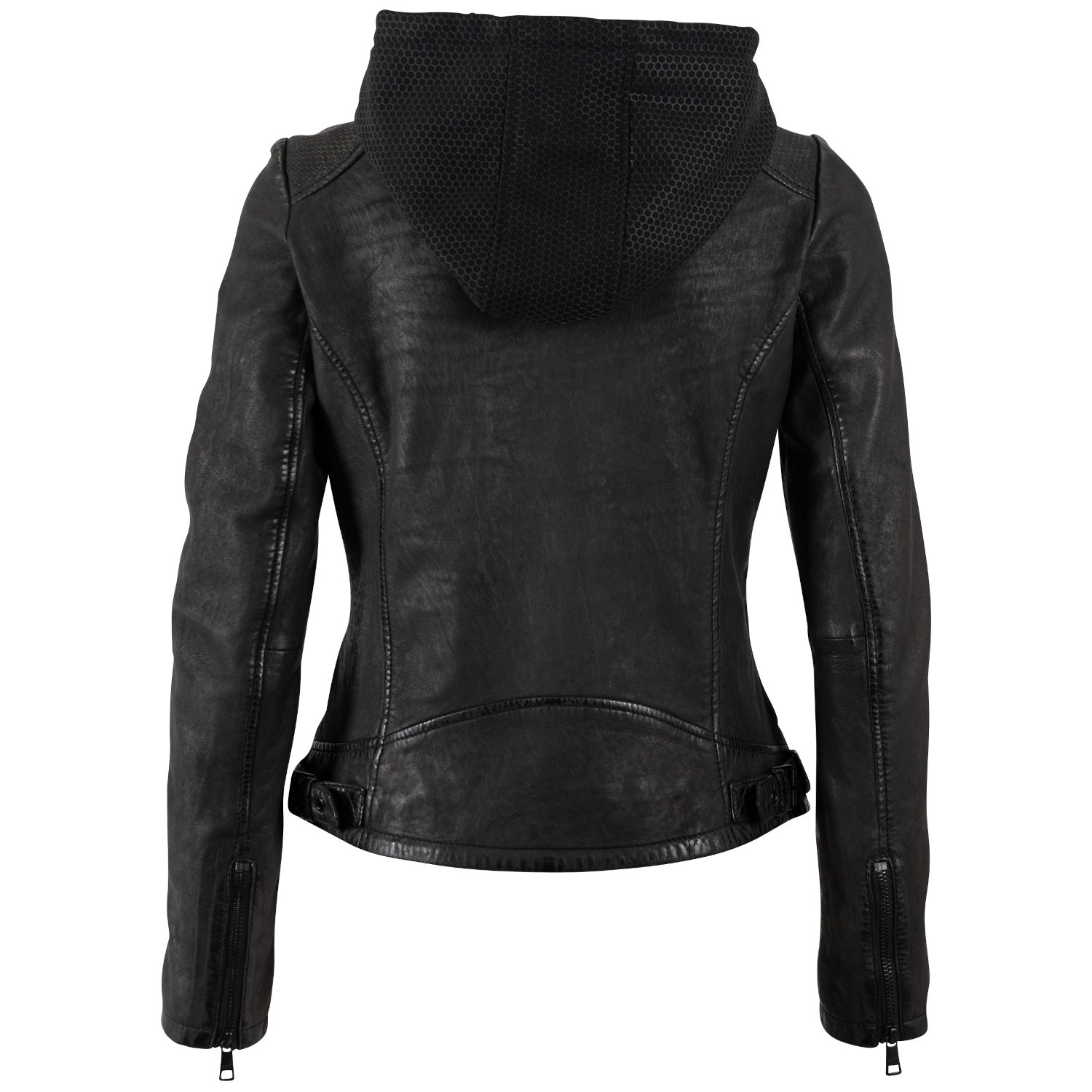 Geaca de Piele Dama Mauritius Neagra MWAydana – Geci de Piele