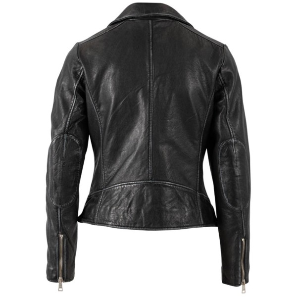 Geaca de Piele Dama Mauritius Neagra MWBajah