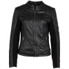 Geaca de Piele Dama Mauritius Neagra MWBylli