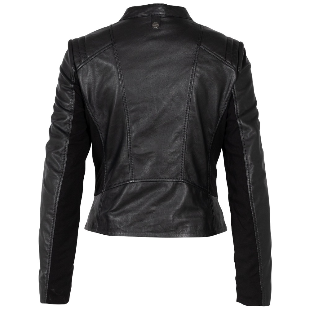 Geaca de Piele Dama Mauritius Neagra MWBylli - readytowear