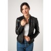 Geaca de Piele Dama Mauritius Neagra MWBylli – Geci de Piele