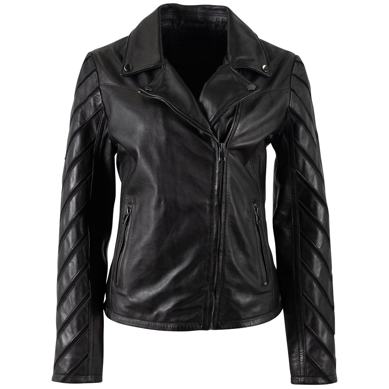 Geaca de Piele Dama Mauritius Neagra MWCady – Geci de Piele