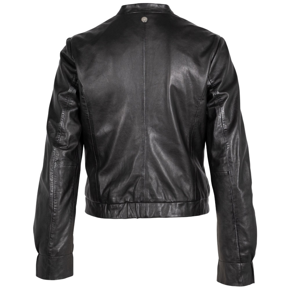 Geaca de Piele Dama Mauritius Neagra MWCandie - readytowear