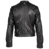 Geaca Piele Mauritius MWCandie - Design Elegant cu Manșete Plisate geaca piele naturala dama mauritius mwcandie neagra mansete plisate