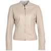 Geaca Piele Mauritius MWCelly - Design Modern Ivory geaca piele naturala dama mauritius mwcelly alb ivoriu guler stand-up