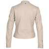 Geaca Piele Mauritius MWCelly - Design Modern Ivory geaca piele naturala dama mauritius mwcelly alb ivoriu guler stand-up