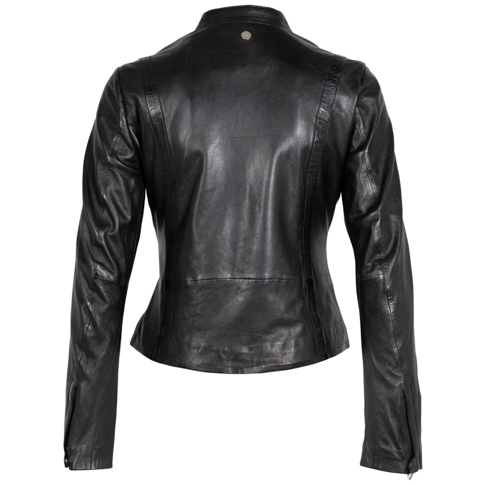 Geaca de Piele Dama Mauritius Neagra MWCelly - readytowear