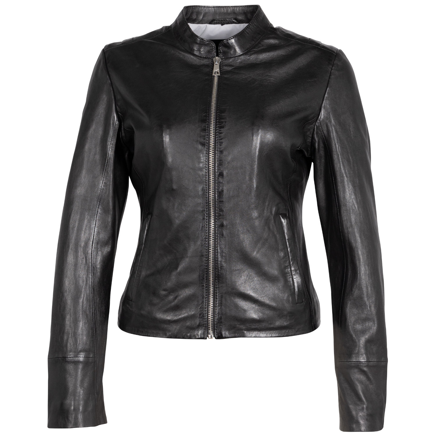 Geaca de Piele Dama Mauritius Neagra MWCelly – Geci de Piele