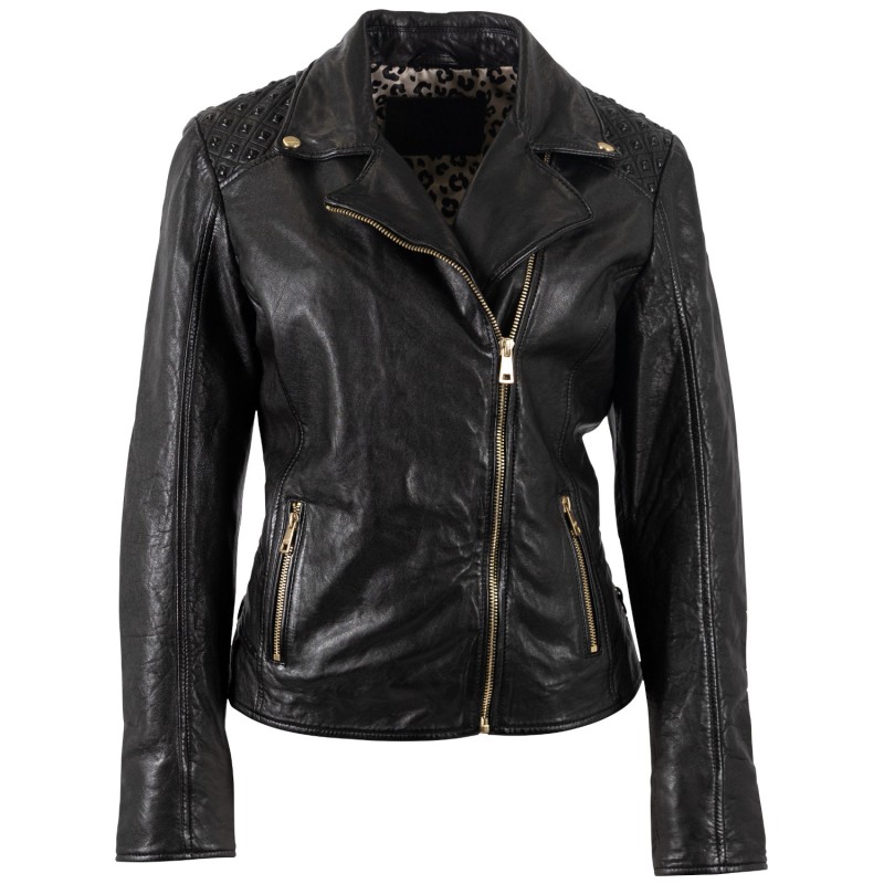 Geaca de Piele Dama Mauritius Neagra MWChlara – Geci de Piele