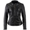 Geacă de Piele Damă Mauritius MWClee Neagră Slim Fit stil biker elegant