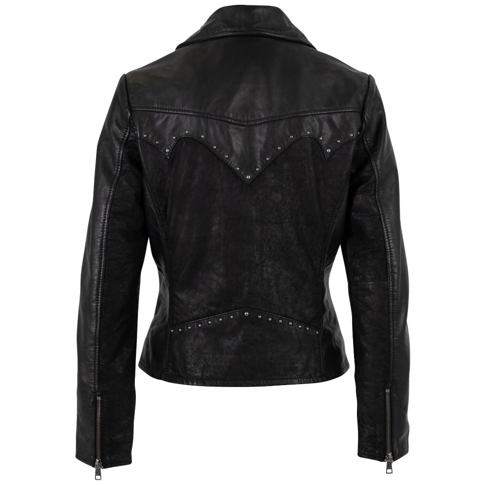 Geaca de Piele Dama Mauritius Neagra MWCollien – Geci de Piele Geaca de Piele Dama Mauritius Neagra MWCollien – Geci de Piele