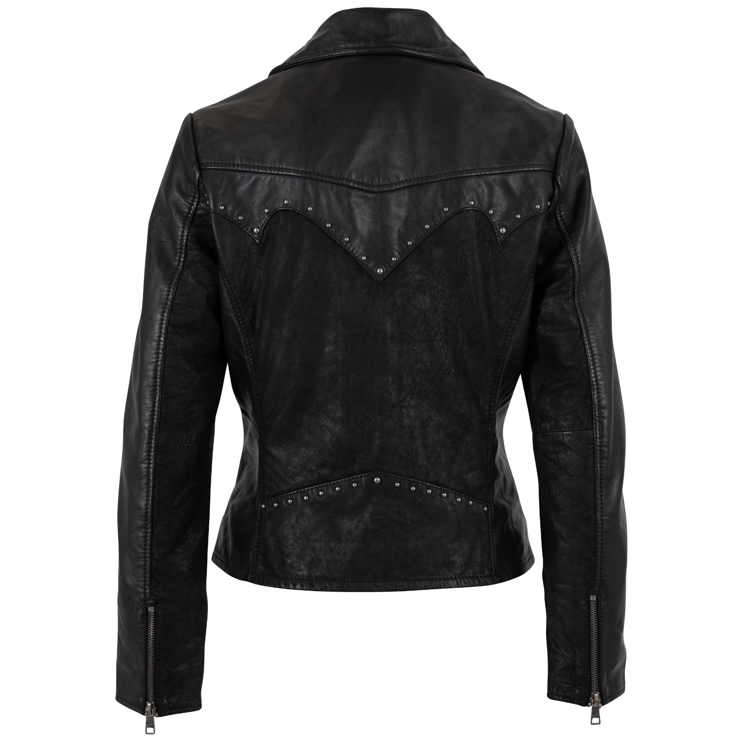 Geaca de Piele Dama Mauritius Neagra MWCollien – Geci de Piele