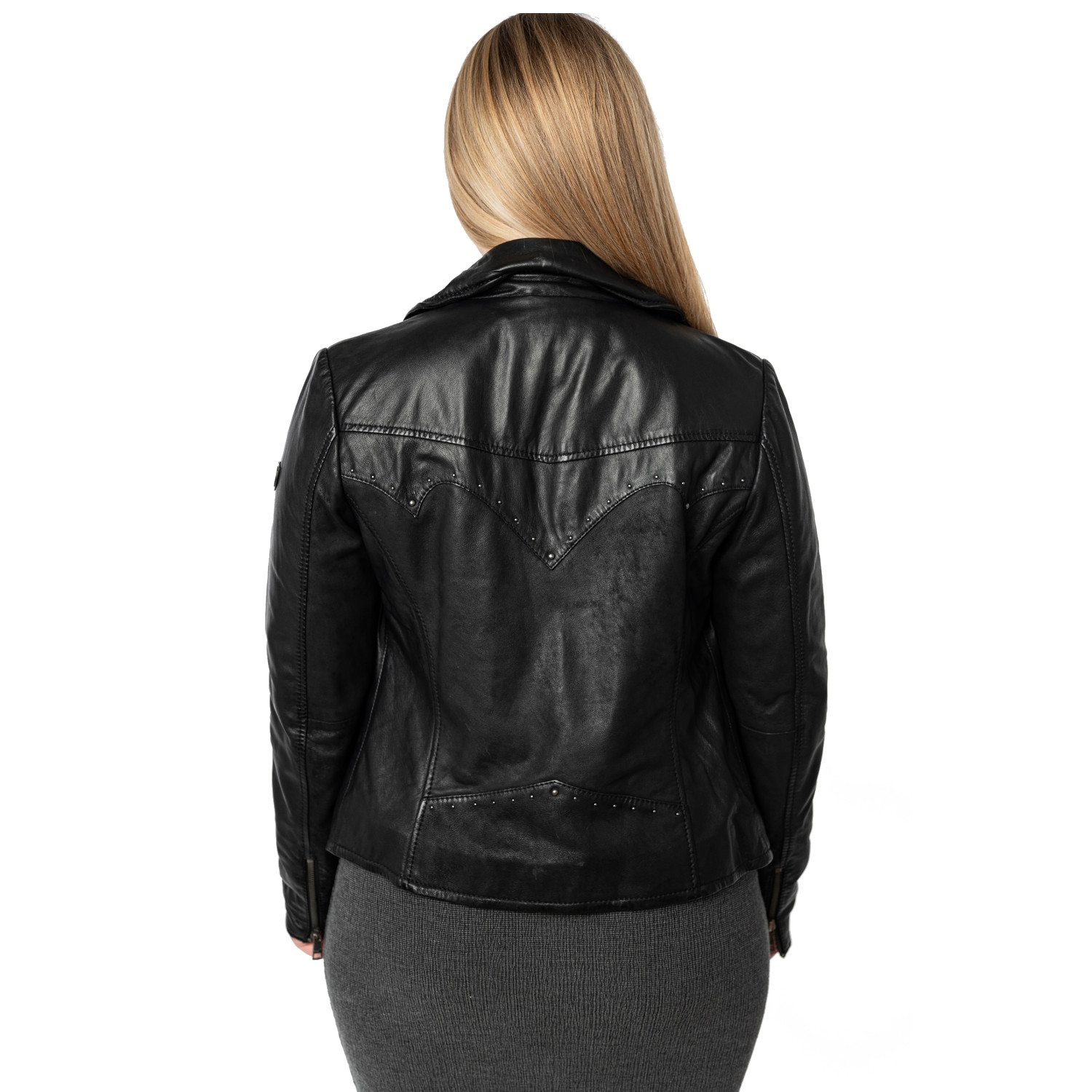 Geaca de Piele Dama Mauritius Neagra MWCollien – Geci de Piele Geaca de Piele Dama Mauritius Neagra MWCollien – Geci de Piele