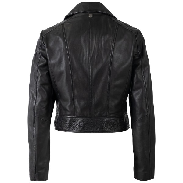 Geaca de Piele Dama Mauritius Neagra MWCoraschon Geaca de Piele Dama Mauritius Neagra MWCoraschon