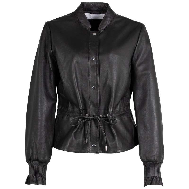 Geaca de Piele Dama Mauritius Neagra MWEbelle – Black Friday