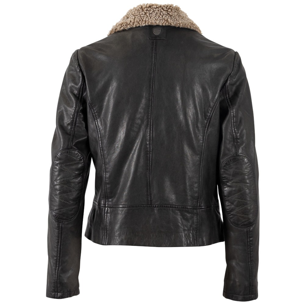 Geaca de Piele Dama Mauritius Olive Inchis MWElora