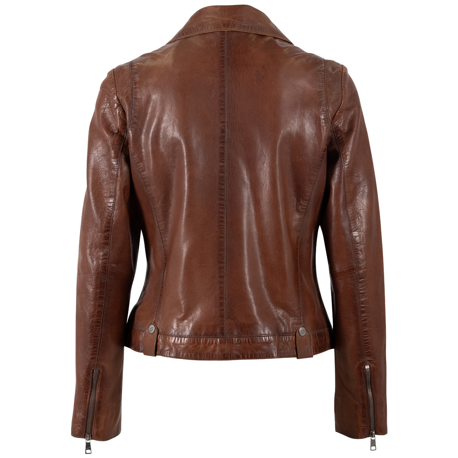 Geaca de Piele Dama Mauritius Coniac Inchis MWFarah – Geci de Piele