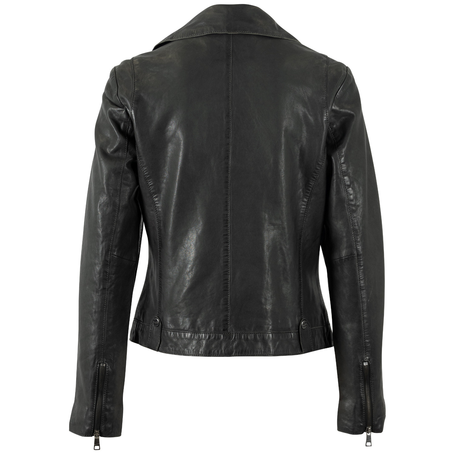 Geacă de Piele Mauritius MWFarah - Vișiniu Închis Biker Style geaca piele dama mauritius visiniu inchis mwfarah regular fit stil biker asimetric