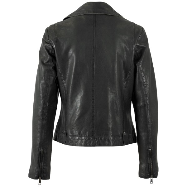 Geaca de Piele Dama Mauritius Olive Inchis MWFarah